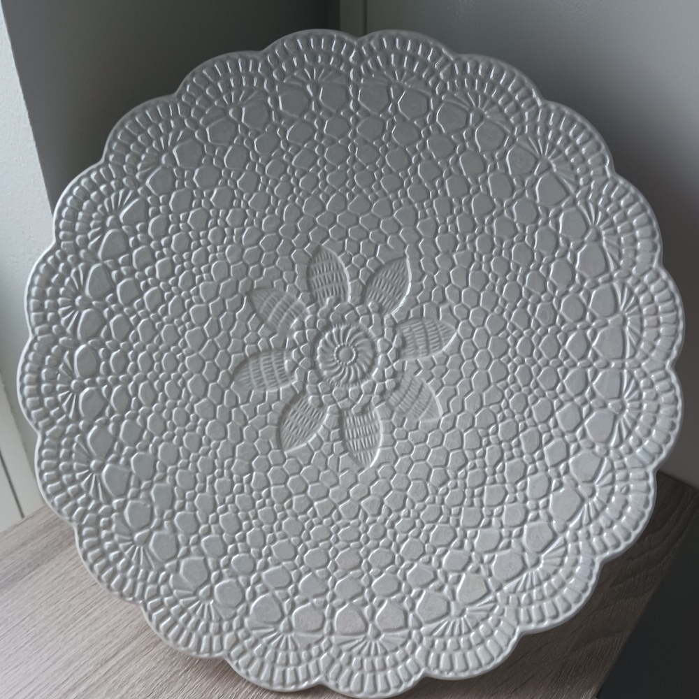 🌷 Bath & Bodyworks Large Ceramic Serving Plate / Platter